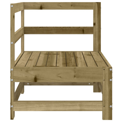 vidaXL Canapé d'angle de jardin en bois de pin imprégné