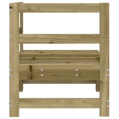 vidaXL Canapé d'angle de jardin en bois de pin imprégné