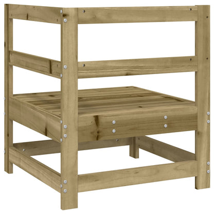 vidaXL Canapé d'angle de jardin en bois de pin imprégné