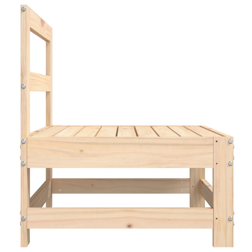 vidaXL Canapé central de jardin en bois de pin massif