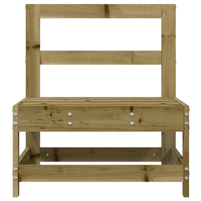 vidaXL Garten-Mittelsofa Kiefernholz Imprägniert