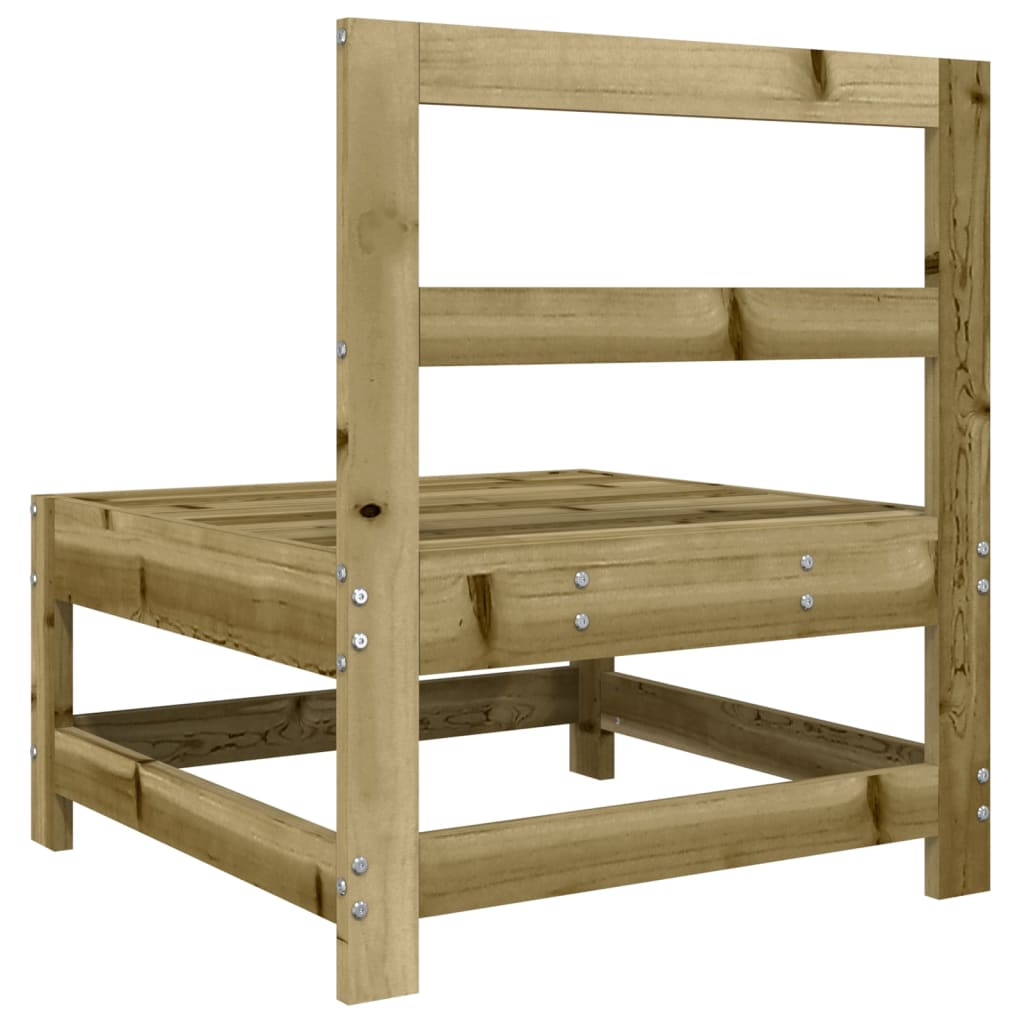 vidaXL Garten-Mittelsofa Kiefernholz Imprägniert