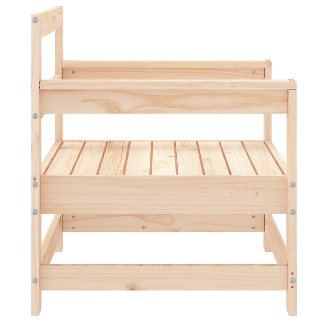 vidaXL Gartenstühle 2 Stk. Massivholz Kiefer
