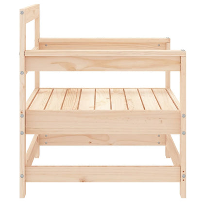 vidaXL Gartenstühle 2 Stk. Massivholz Kiefer