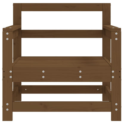 vidaXL Chaises de jardin 2 pcs Bois de pin massif marron miel