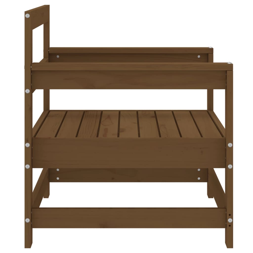 vidaXL Chaises de jardin 2 pcs Bois de pin massif marron miel