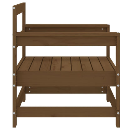 vidaXL Chaises de jardin 2 pcs Bois de pin massif marron miel