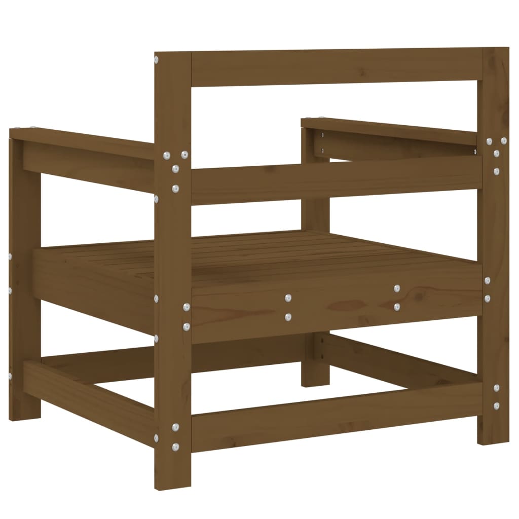 vidaXL Chaises de jardin 2 pcs Bois de pin massif marron miel