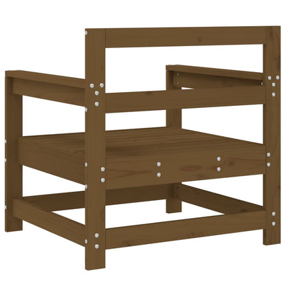 vidaXL Chaises de jardin 2 pcs Bois de pin massif marron miel