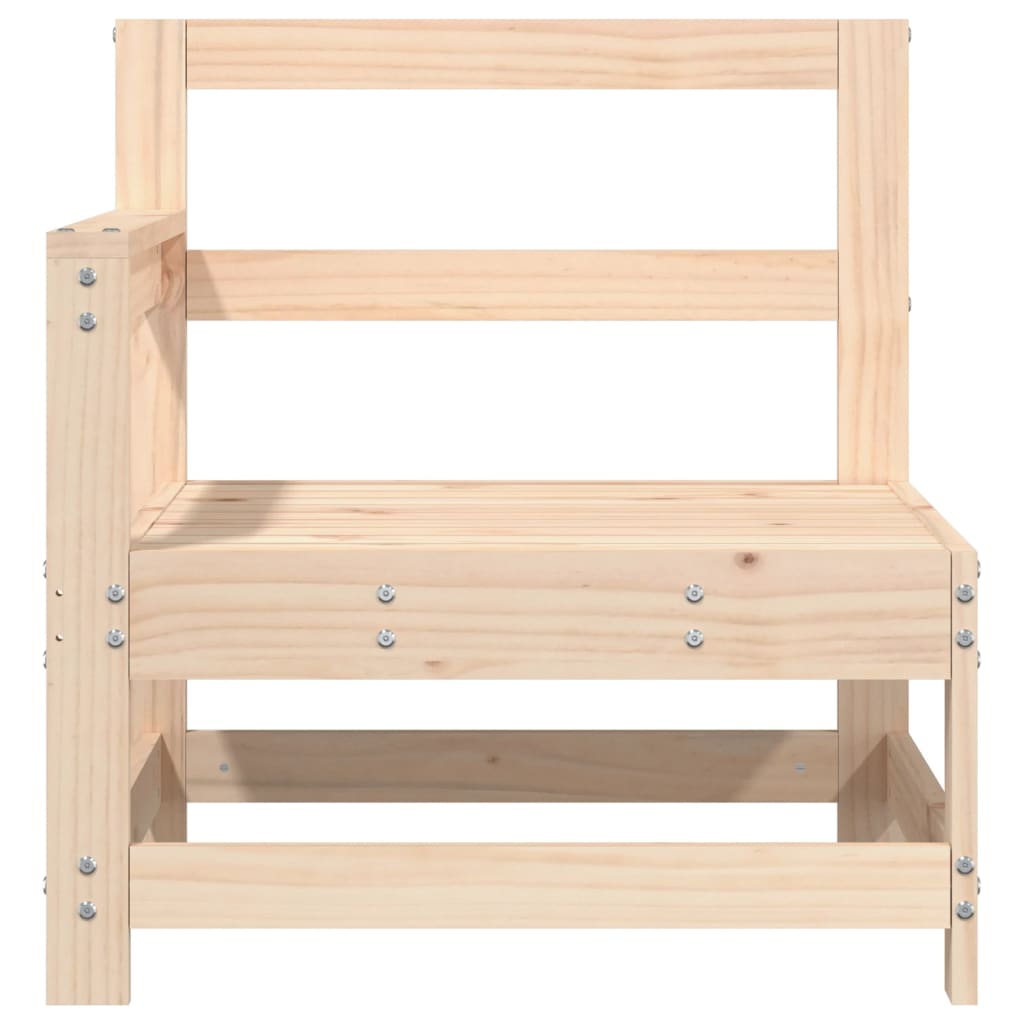 vidaXL Canapé d'angle de jardin en bois de pin massif