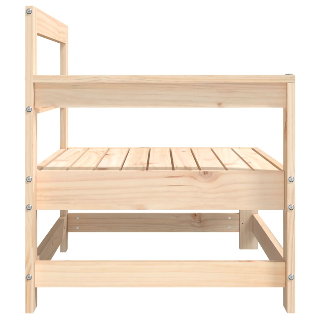 vidaXL Canapé d'angle de jardin en bois de pin massif