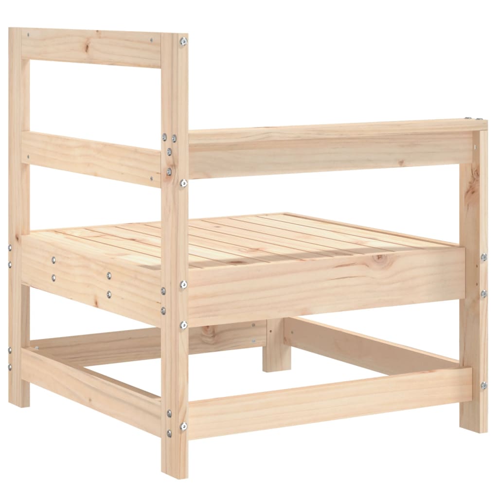 vidaXL Canapé d'angle de jardin en bois de pin massif