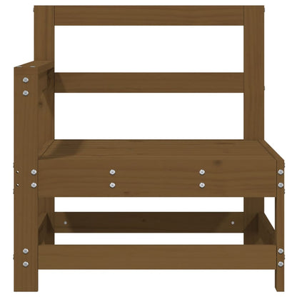 vidaXL Canapé d'angle bois de pin massif marron miel