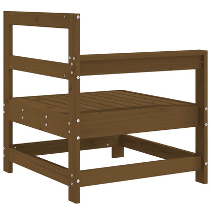 vidaXL Canapé d'angle bois de pin massif marron miel