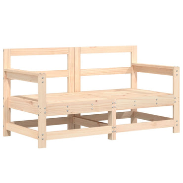vidaXL Canapés d'angle de jardin 2 pcs Bois de pin massif