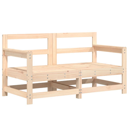 vidaXL Canapés d'angle de jardin 2 pcs Bois de pin massif