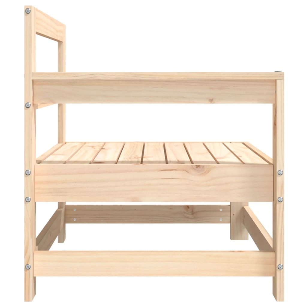 vidaXL Canapés d'angle de jardin 2 pcs Bois de pin massif