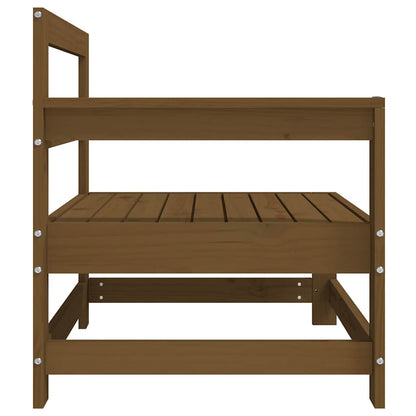 vidaXL Canapés d'angle de jardin 2 pcs Marron miel Bois de pin massif