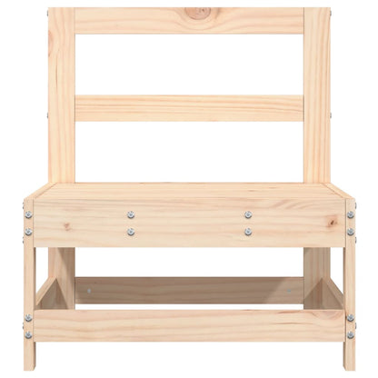 vidaXL Canapés centraux de jardin 2 pcs Bois de pin massif