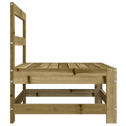 vidaXL Garten-Mittelsofas 2 Stk. Kiefernholz Imprägniert