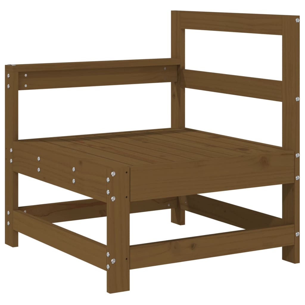 vidaXL Salon de jardin 3 pcs Marron miel Bois de pin massif