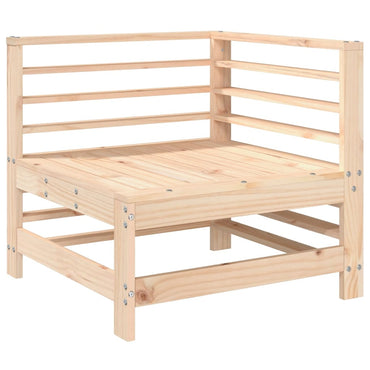 vidaXL Canapé d'angle de jardin en bois de pin massif