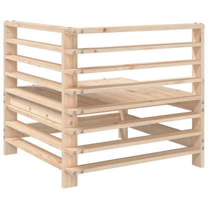 vidaXL Canapé d'angle de jardin en bois de pin massif