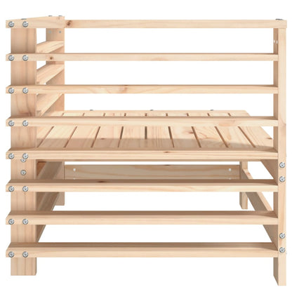 vidaXL Canapé d'angle de jardin en bois de pin massif