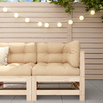 vidaXL Canapé d'angle de jardin en bois de pin massif
