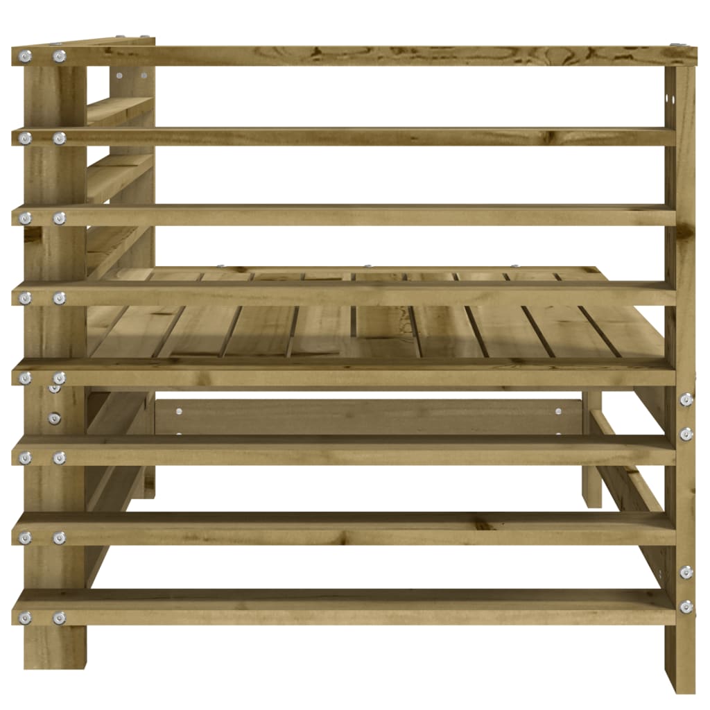 vidaXL Garten-Ecksofa Imprägniertes Kiefernholz