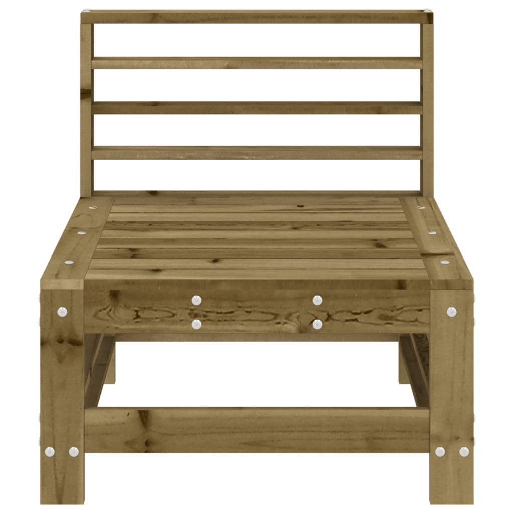 vidaXL Garten-Mittelsofa Kiefernholz Imprägniert