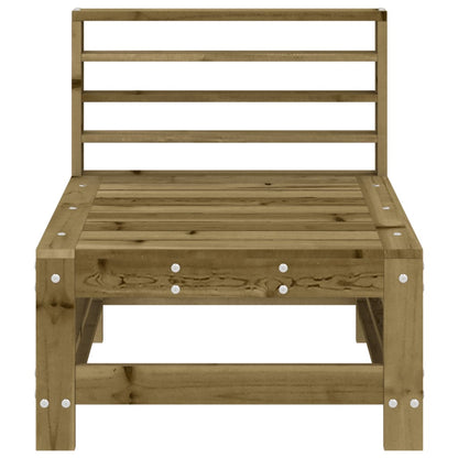 vidaXL Garten-Mittelsofa Kiefernholz Imprägniert