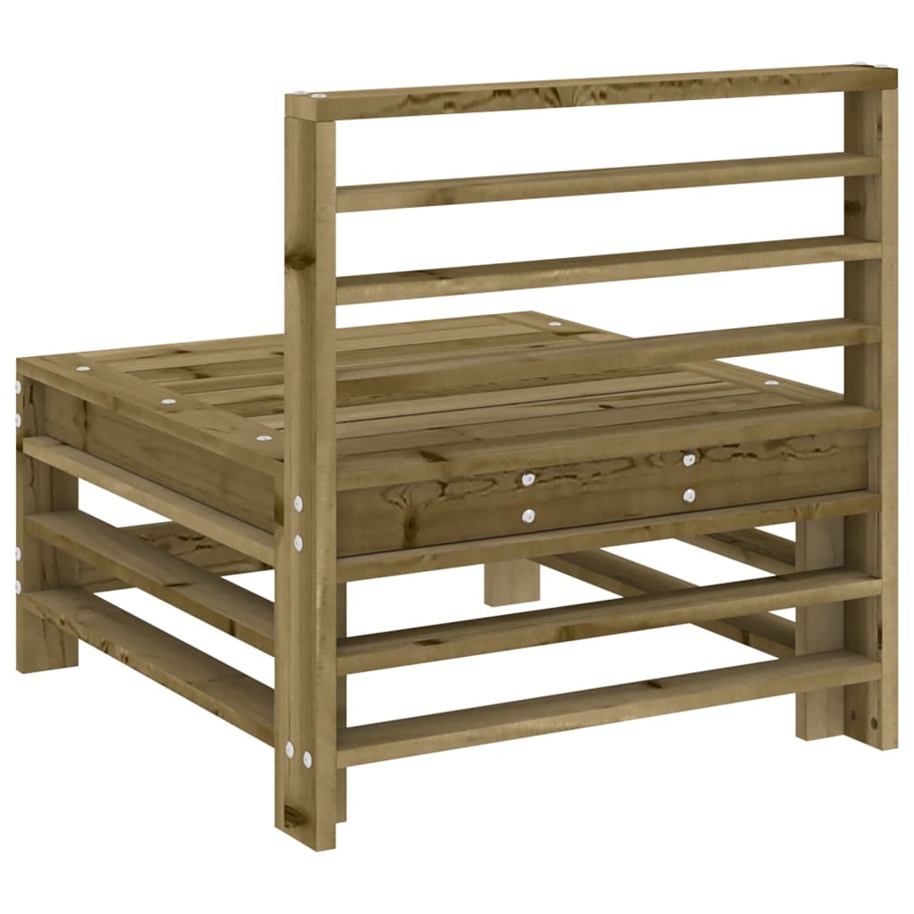 vidaXL Garten-Mittelsofa Kiefernholz Imprägniert