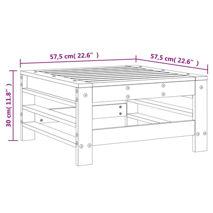 vidaXL Tabouret de jardin en pin imprégné