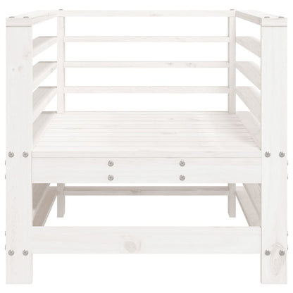 vidaXL Chaises de jardin 2 pcs Blanc Bois de pin massif