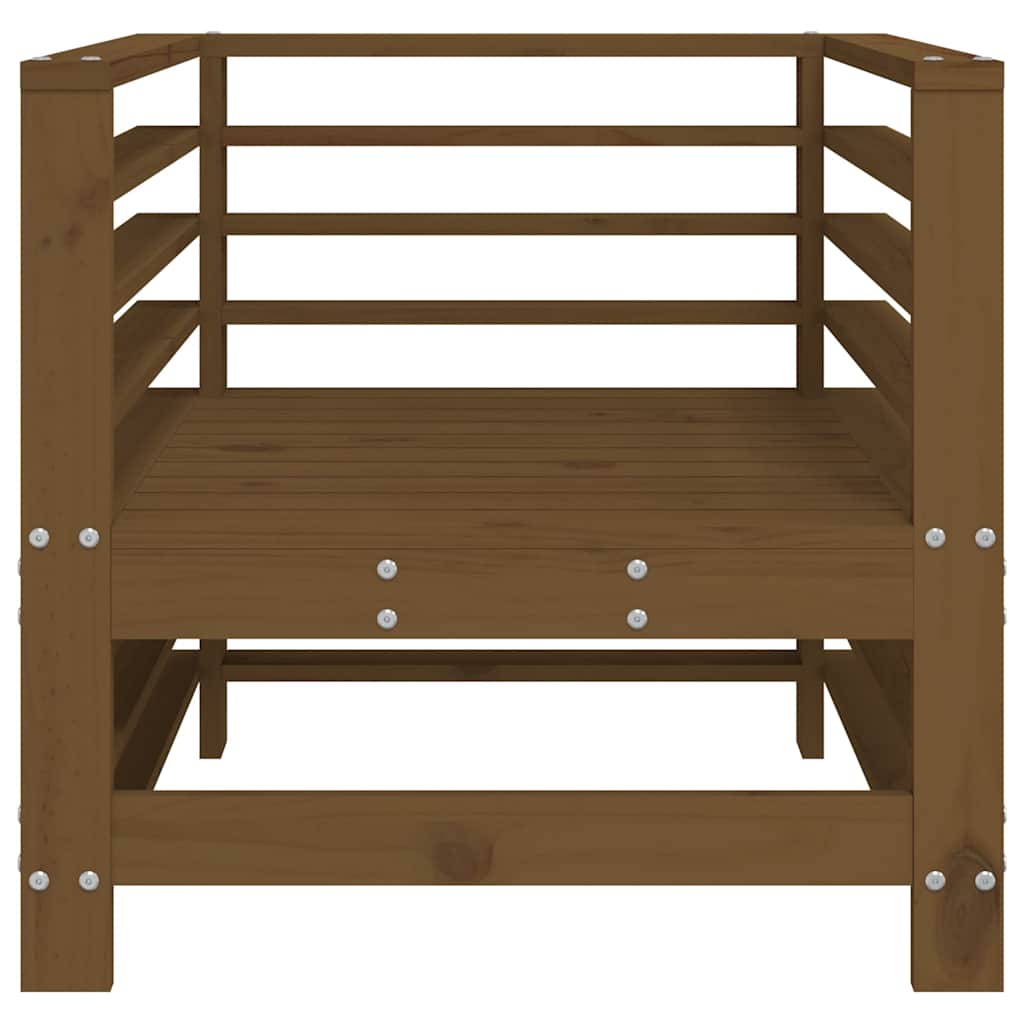 vidaXL Gartenstühle 2 Stk. Honigbraun Massivholz Kiefer