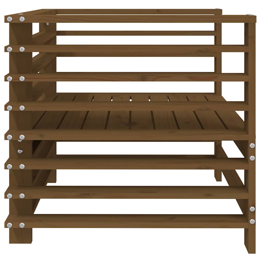 vidaXL Gartenstühle 2 Stk. Honigbraun Massivholz Kiefer
