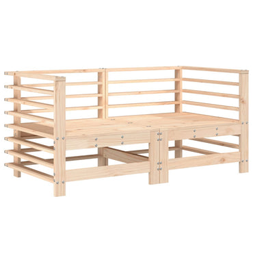 vidaXL Canapés d'angle de jardin 2 pcs Bois de pin massif
