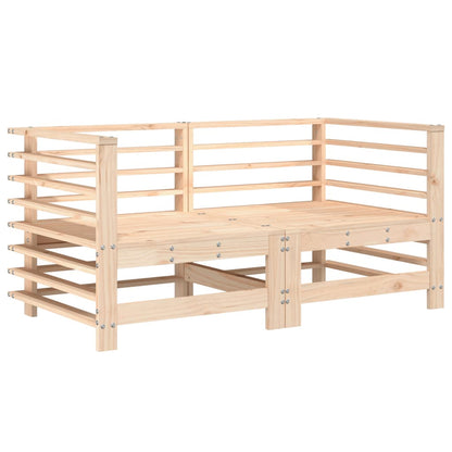 vidaXL Canapés d'angle de jardin 2 pcs Bois de pin massif