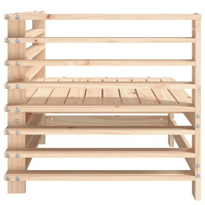vidaXL Canapés d'angle de jardin 2 pcs Bois de pin massif