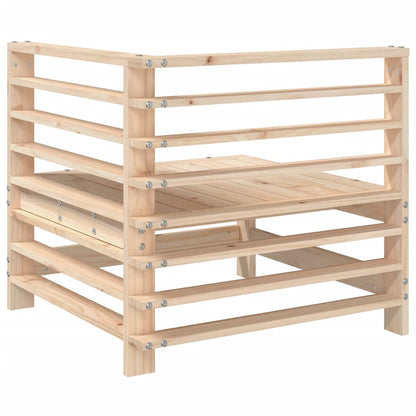 vidaXL Canapés d'angle de jardin 2 pcs Bois de pin massif