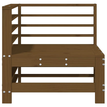 vidaXL Canapés d'angle de jardin 2 pcs Marron miel Bois de pin massif