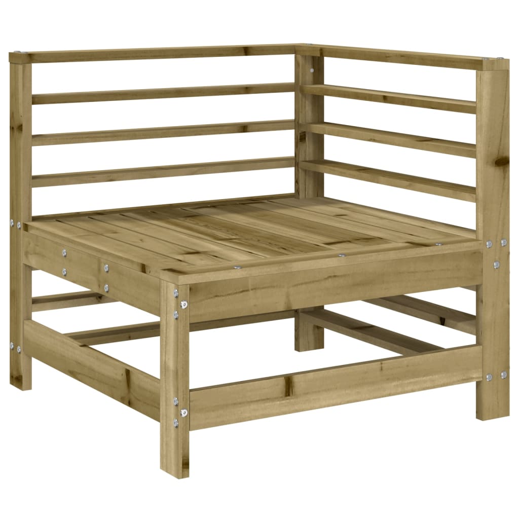 vidaXL Garten-Ecksofas 2 Stk. Kiefernholz Imprägniert