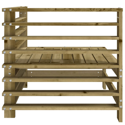 vidaXL Garten-Ecksofas 2 Stk. Kiefernholz Imprägniert