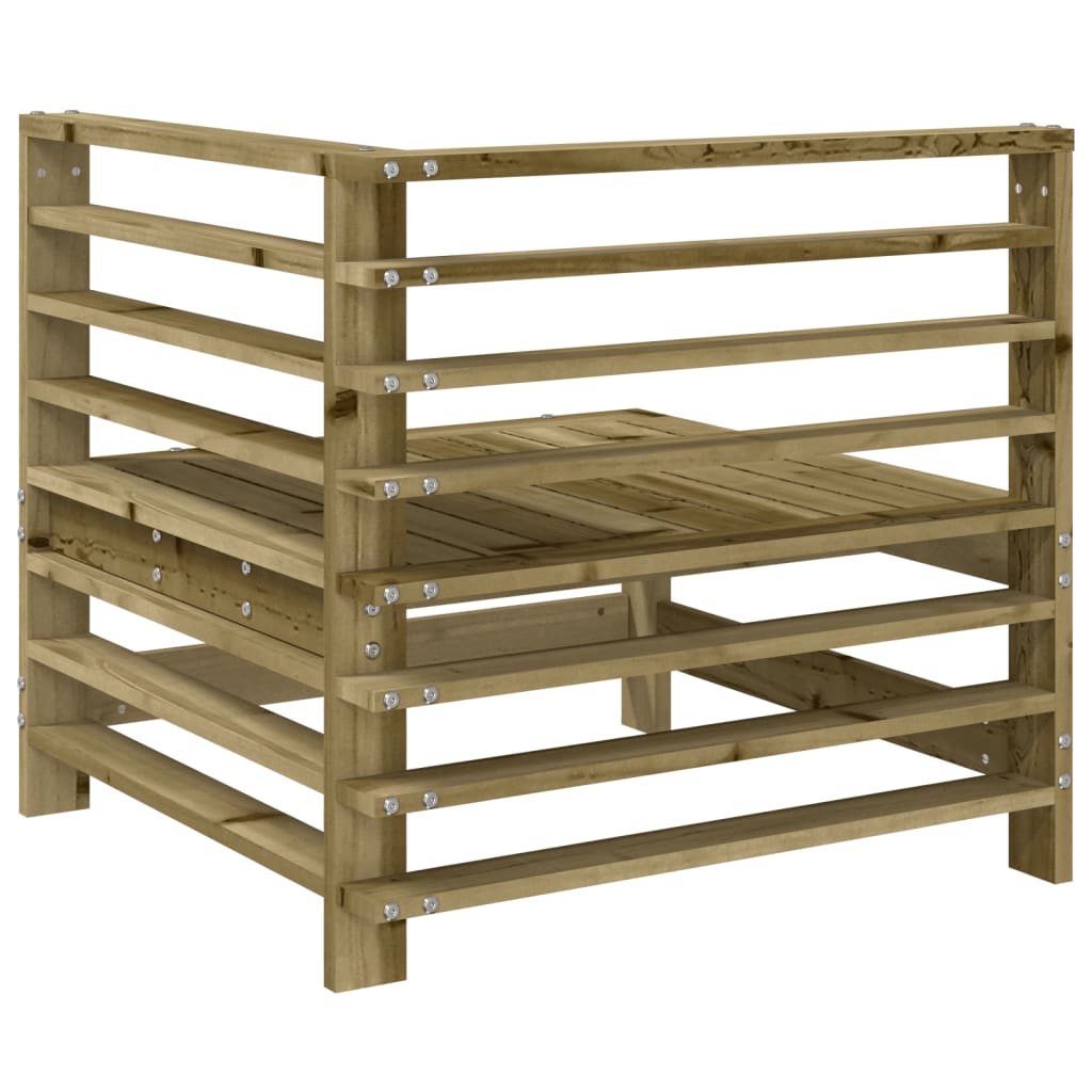 vidaXL Garten-Ecksofas 2 Stk. Kiefernholz Imprägniert