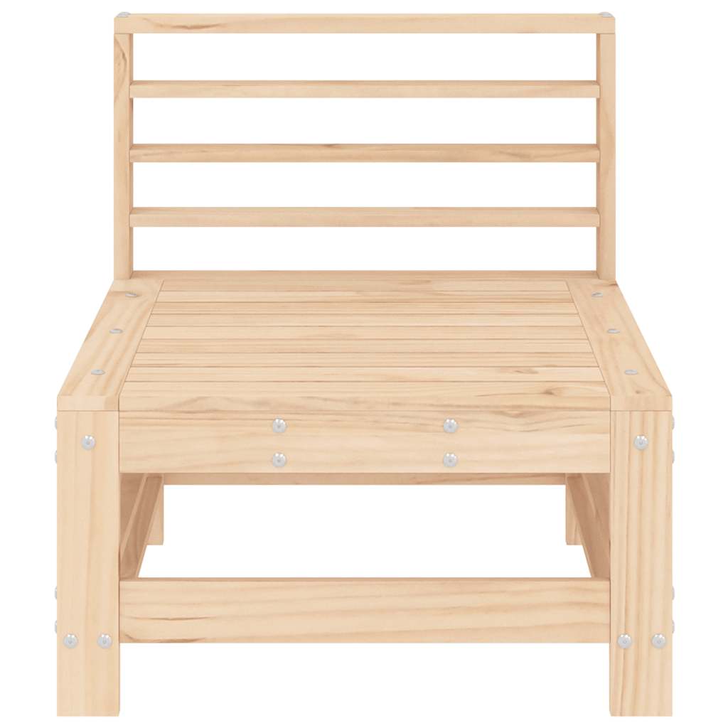 vidaXL Canapés centraux de jardin 2 pcs Bois de pin massif