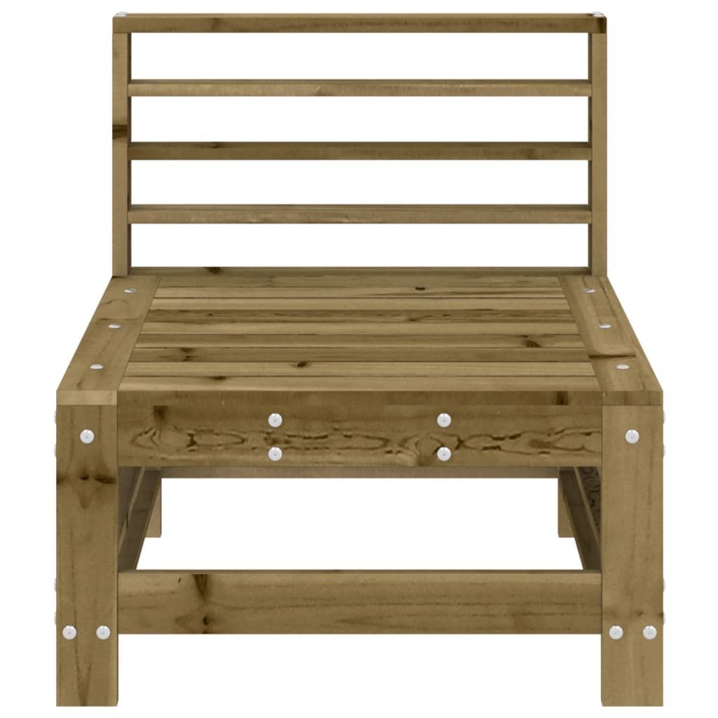 vidaXL Garten-Mittelsofas 2 Stk. Kiefernholz Imprägniert