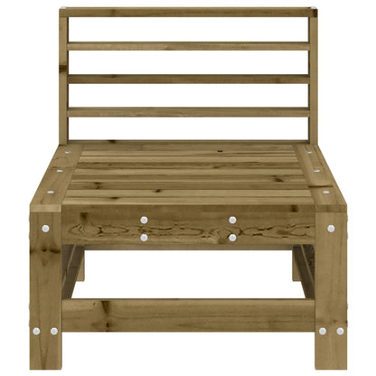 vidaXL Garten-Mittelsofas 2 Stk. Kiefernholz Imprägniert