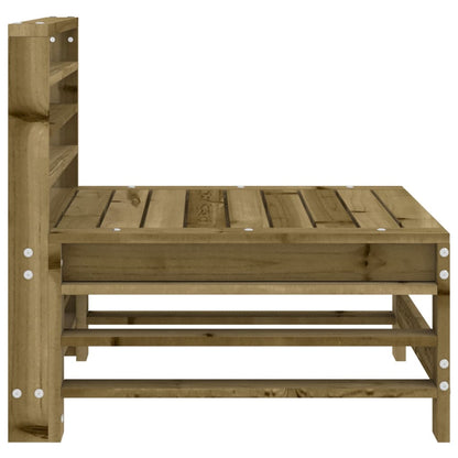 vidaXL Garten-Mittelsofas 2 Stk. Kiefernholz Imprägniert