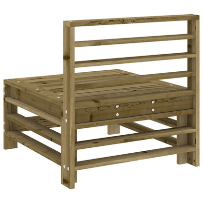 vidaXL Garten-Mittelsofas 2 Stk. Kiefernholz Imprägniert